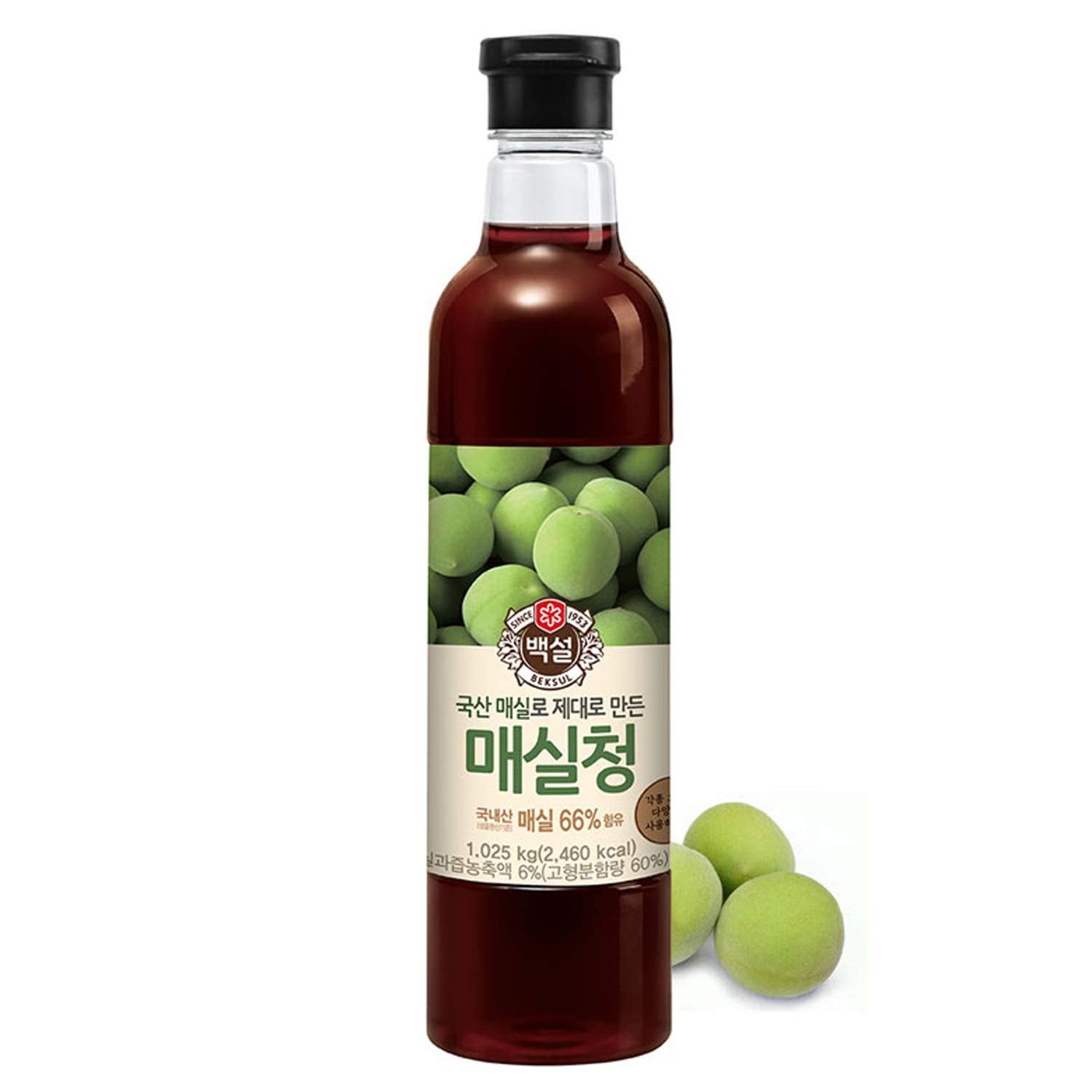 CJ Beksul Korean All Purpose Plum Extract Syrup 매실청 2.2lb (2 Pack)