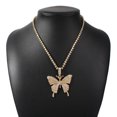 thumbnail image 1 of Collier Chaîne Papillon Vintage Pendentif Papillon en Strass pour Femmes, 1 of 8