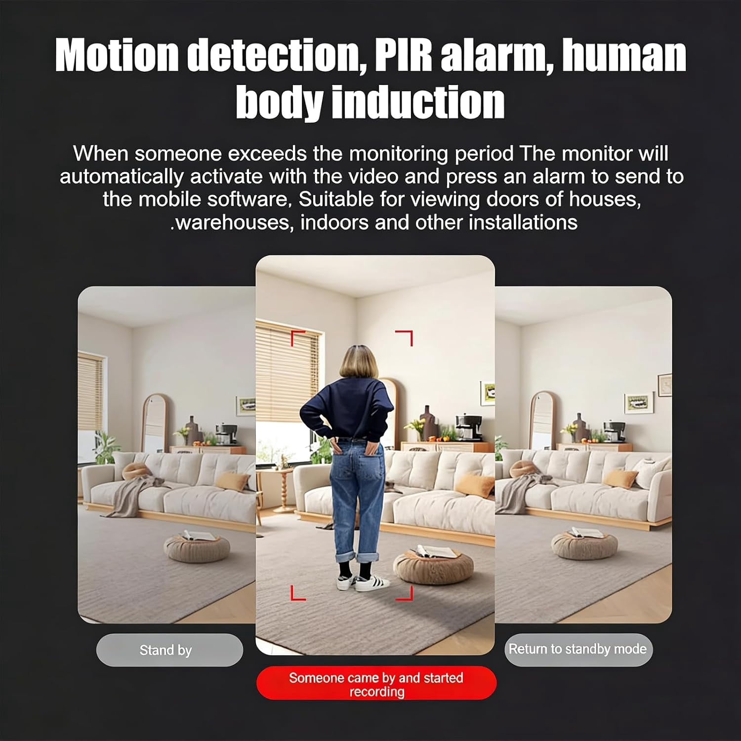 Upgraded Ultra-Invisible No-Plug Camera, Invisible Mini Camera Wireless, Mini Hidden Camera, Small Cameras Hidden Wireless, Wireless Indoor Security Camera for Pet/Nanny (3pcs)