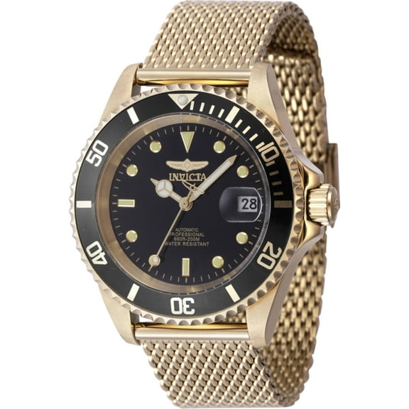 Invicta Men's 47722 Pro Diver Automatic 3 Hand Black Dial Watch