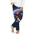 thumbnail image 2 of Hirioo Colorful Star River Squirrel for Teenagers' Pajama Pants Womens Lounge Pants with Pockets Pj Bottoms Pants for Men-Small, 2 of 6