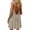 Khaki, variant on Women's Backless Mini Dress Spaghetti Strap U‑Back Tie‑String Dress 2026 Summer Boho Vacation Wear Loose‑Fit Casual Clothes
