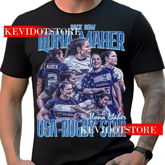 Ilona Maher Shirt American Rugby Union Player T-shirt Bootleg Vintage Shirt