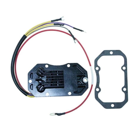 Voltage Regulator Compatible with 1984-1992 Johnson Evinrude V6 Cross Flow 150-235HP 4-Cyl 35 Amp Upgrade Amperage Configuration 50HP Replaces 0878335 0395204 0395391 878335 18-5825