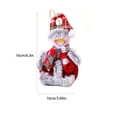 thumbnail image 3 of OAVQHLG3B Christmas Tree Ornaments, Christmas Tree Plush Hanging Ornaments Decorations Santa Snowman Elk Ornaments for Room Window Pendant Holiday Party Decor, 3 of 5