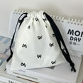 thumbnail image 3 of Yokua Drawstring Storage Bag Bows Cosmetic Bag Makeup Bag for Travel and Home Use, 3 of 19