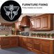 thumbnail image 4 of 4 Sets Cabinet Shelf Acrylic Transparent Brackets Cabinets Corner Brace Acrylic Angled Brackets Right Angle L Bracket, 4 of 4