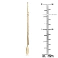 thumbnail image 3 of KoolJewelry 14k Yellow Gold Double Tearprop Dangle Earrings, 1.8", 3 of 5