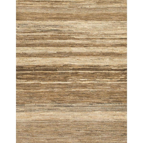 Ahgly Company Machine Washable Indoor Rectangle Abstract Sandy Brown Area Rugs, 4' x 6'