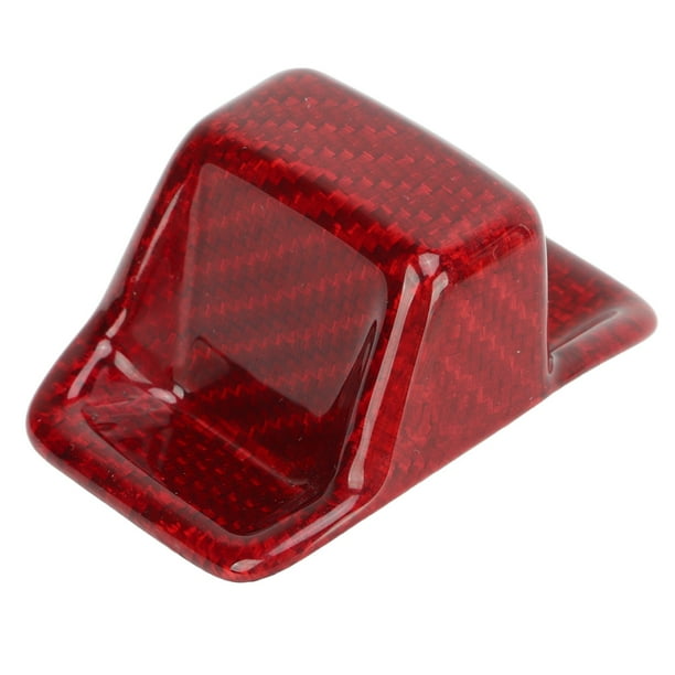 Cubierta de la perilla de la palanca de cambios de fibra de carbono, cubierta decorativa de la cabeza de la palanca de cambios para A3 S3 RS3 8Y 2021+, color rojo Jadeshay A
