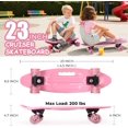 thumbnail image 2 of Planches à Roulettes Mini Cruiser de 22 Pouces pour Enfants avec Roues en PU Lumineuses Colorées Débutants Planche à Roulettes Complète, 2 of 11