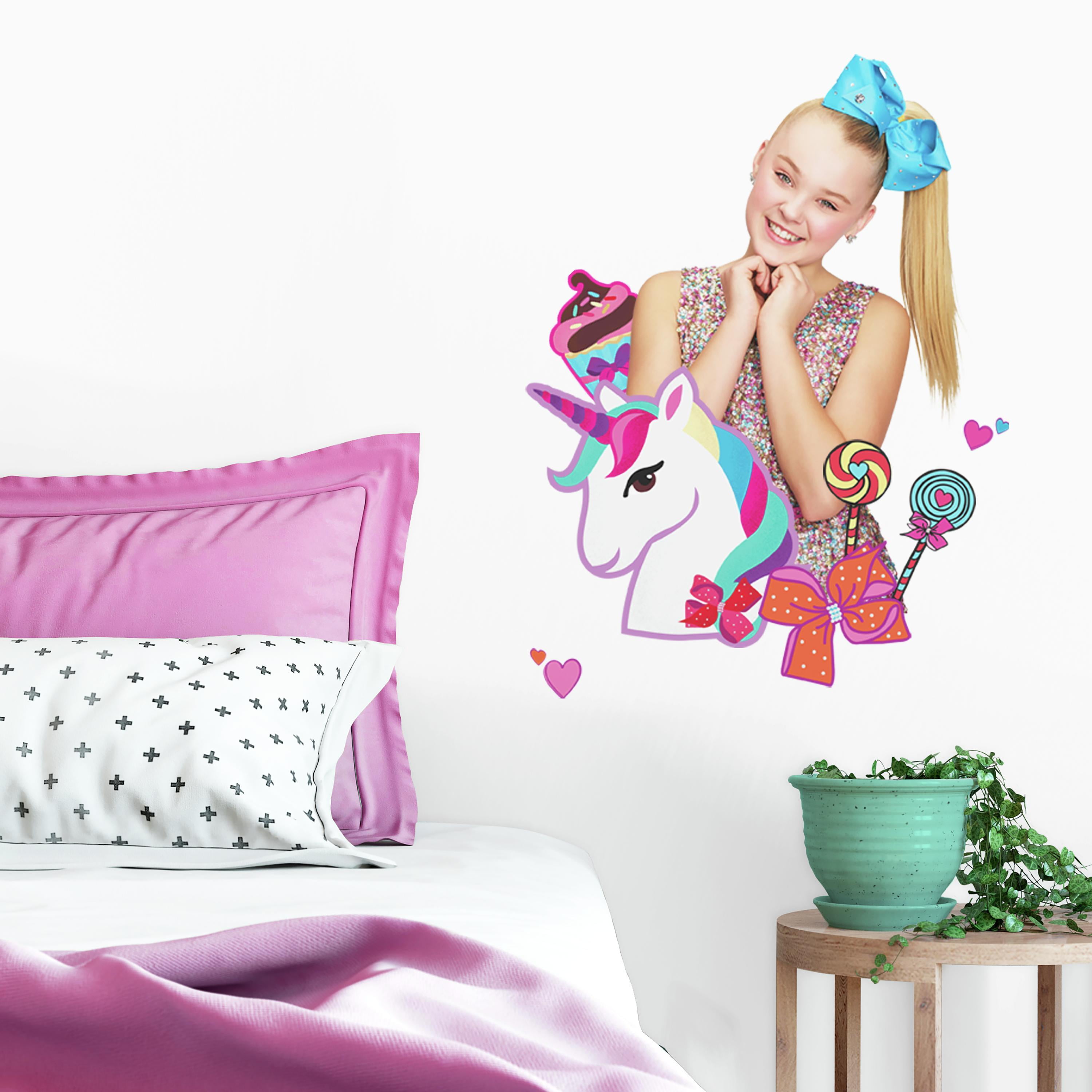 RoomMates Jojo Siwa Unicorn Dream Peel and Stick Giant Wall Decals 15.5