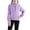 Light Violet, variant on KAUOD Girls Cropped Hoodies Half Zipper Pullover Sweatshirts Kids Plain Cotton Soft Long Sleeve Jackets Coats with Pockets