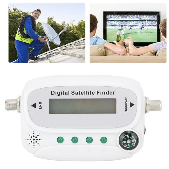 Medidor De Intensidad De Señal De Antena De TV, Buscador De Satélite Digital De Entrada Fuerte De 13-18 VCC Preciso Y Fácilmente Atenuado Para Red