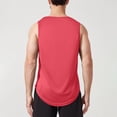 thumbnail image 5 of Ccpelsie Men's Tank Tops for Casual Sleeveless Gym Muscle Shirts Bodybuilding Tanks for Swim Beach(Watermelon Red,M), 5 of 7