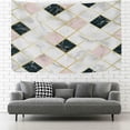 thumbnail image 2 of GZHJMY Tapestry Marble Luxury Geometric Tapestry Wall Hanging Decorative Wall&nbsp;Blanket&nbsp;Bedding Tapestry for Bedroom Living Room Dorm 60"x40" Gift Decor, 2 of 7