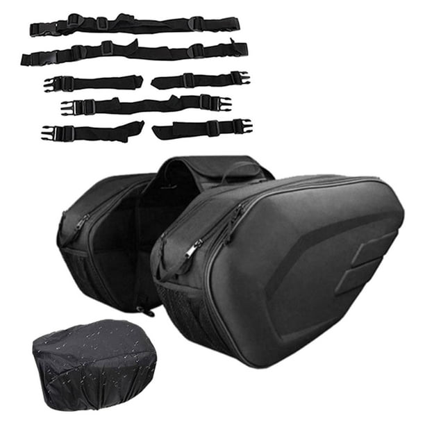 Baul Moto Bolsa Para Sillín De Bicicleta O Moto Cuero PU Negro