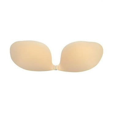 THE NATURAL Nude Adhesive Silicone Clip Bra, US C, NWOT