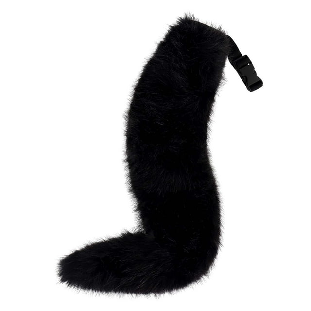 Anime Cosplay Animal Tail Toys Faux Tail Costume for Children or Adults Black