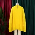 thumbnail image 5 of AURA Chiffon Midi Dress Cape Batwing Extra Long Sleeve Round Neck High Waist A-Line S-XXXL, 5 of 7