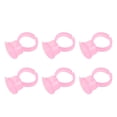 thumbnail image 1 of Microblading Ink Ring Cup, 8mm Depth  Pigment Ring Cup 100pcs Elastic Rings Prevent Falling Off  for Eyelash Extension White,Yellow,Pink,Black, 1 of 7