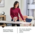 thumbnail image 5 of BLACK+DECKER Pearl Glide Steam Iron for Clothes, 1200W, Durable Pearl-Infused Ceramic Soleplate, Vertical Steaming, Anti-Drip, Auto Clean, Rose, 5 of 14