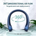 thumbnail image 2 of Portable Neck Fan, Personal Neck Fan Bladeless Rechargeable Mini Ultra-Quiet Adjustable Hands Free Wearable 3 Speed Cooling Air Conditioner Neck Fan for Women Men Outdoor Travel Sports, 2 of 6