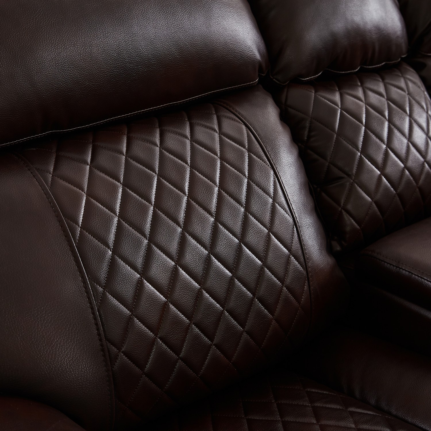 Gewnee Manual Reclining Sectional Sofa with Streamlined Recline Seating, 2 Consoles with Cup Holders, 2 Recliners, Storage Included Sofa Couch for Living Room