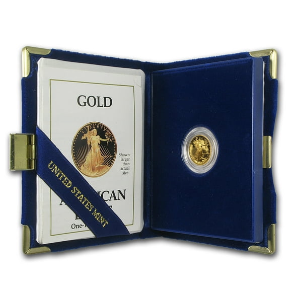 1990-P 1/10 oz Proof American Gold Eagle (w/Box & COA)
