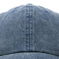 thumbnail image 2 of DALIX Pigment Dyed Hat Heavy Washed Cotton Baseball Cap in Navy Blue, 2 of 7