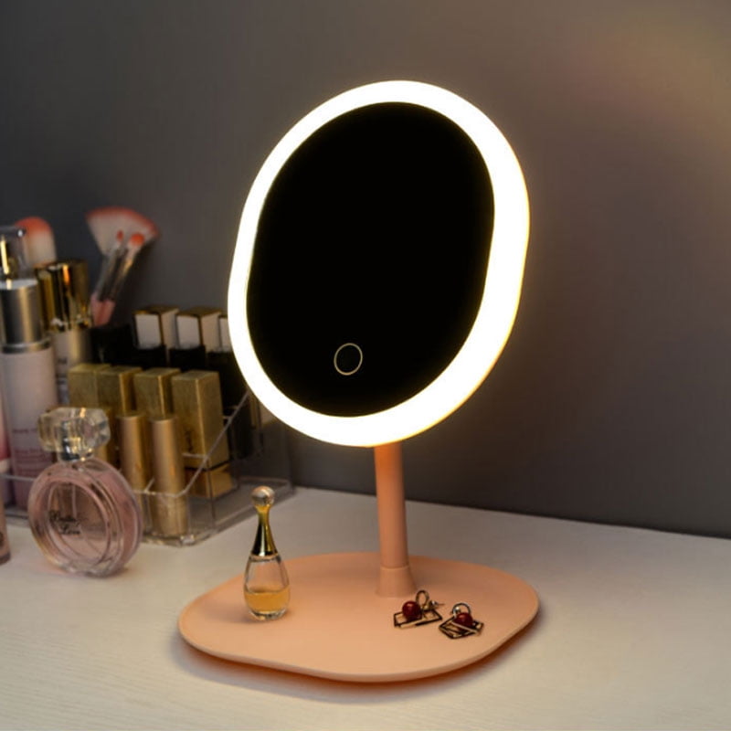 LED Makeup Mirror Natural White Daylight Mirror With 90 Degree Rotation