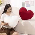 thumbnail image 4 of 1Pcs Heart Pillow，Throw Pillows Decorative Pillows for Bed Couch for Home Decor (13.7"x17.7"),Red, 4 of 5