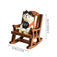 thumbnail image 3 of Desktop Ornaments, Resin Mini Cat Figures Small Animals, Rocking Chairs, Cute Decorations, Stress Relieving Dolls, Photography Accessories Home Decor, 3 of 5