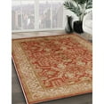 thumbnail image 3 of Ahgly Company Machine Washable Indoor Rectangle Industrial Modern Brown Sand Brown Area Rugs, 5' x 7', 3 of 7