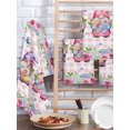 thumbnail image 2 of Spring Gnomes Kitchen Dish Towels for Drying Dishes Set of 2, Botanical Flowers Leaf Pink Buffalo Check Waffle Weave Microfiber Hand Tea Bathroom Towels Quick Dry & Absorbent Towel 15.7x23.6, 2 of 7