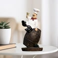 thumbnail image 3 of Estatua de resina europea Zulema Figurilla de Chef 9.3x9x18.3cm, 3 of 8