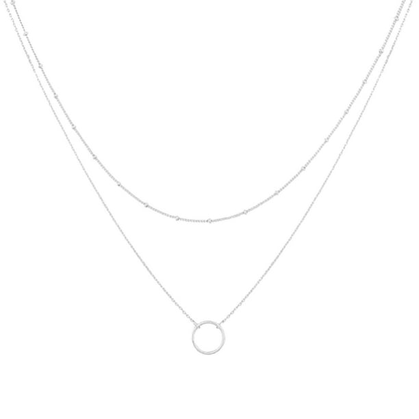Collar en capas | Moda Minimalista Diseño Colgante Collar