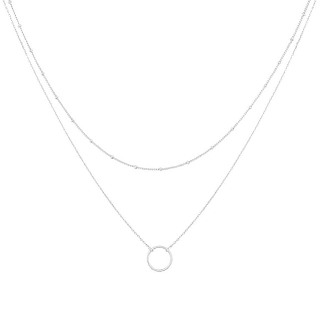 Collar en capas | Moda Minimalista Diseño Colgante Collar