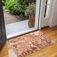thumbnail image 2 of Brown and Pink Of Leopard Print Door Rugs,Washable Non Slip Door Mats Indoor,Decorative Door Mats,Entry Mat Indoor for Entrance,Bedroom,Kitchen,Bathroom,17"x30", 2 of 6