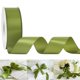 thumbnail image 1 of Cinta decorativa HUIHUANG satinada de 3,8 cm x 45,7 m, color verde oliva, 1 of 7