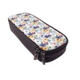 thumbnail image 6 of Lsque Lilies Flowers Printed Big Capacity PU Leather Pencil Case Large Pencil Pouch Stationery Pen Bag Pencil Holder for Teen, 6 of 6