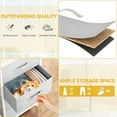 thumbnail image 3 of YINTATECH 4 Drawer Dresser Storage Unit Shelf Organizer Bins Chest Fabric Drawers, Light Gray", 3 of 7