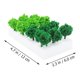 thumbnail image 2 of 1 caja de arbustos estáticos, decoración de plantas verdes artificiales en miniatura, ferrocarril, 2 of 5
