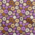 thumbnail image 1 of oneOone Velvet Purple Fabric Asian Retro Floral Sewing Craft Projects Fabric Prints By Yard 58 Inch Wide, 1 of 4