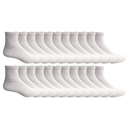 

Yacht & Smith Mens Womens & Kids Ankle Wholesale Bulk Pack Athletic Sports Socks by SOCKS NBULK (Mens 10-13 (Shoe Size 7-12) 24 Pairs White)
