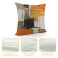 thumbnail image 4 of JEUXUS  Burnt Orange Throw Pillow Covers Decorative Cushion Cover Taupe Abstract Art Painting Pillowcase for Sofa Bedroom Living Room Décor, 4 of 5