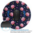 thumbnail image 4 of Disketp Cartoon Donut Planets Small Mouse Pad 7.9x7.9 Inches,Washable Round Mousepad for Office Laptop Computer,Non-Slip Rubber Base Mouse Pads for Wireless Mouse, 4 of 8