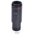 thumbnail image 1 of 0.5X C Mount Microscope Adapter 23.2mm Electronic Eyepiece Reduction Lens 0.5X Microscope Relay Lens for Microscope CCD Camera, 1 of 5