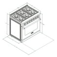 thumbnail image 2 of KOSTCH 36in Freestanding Natural Gas Range in Stainless Steel with 6 Sealed Burners and 6.0 Cu.ft. Oven, 110V, 2 of 9