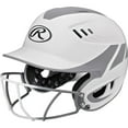 Rawlings Velo Junior 2Tone Softball Batting Helmet w Faceguard